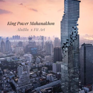 AluBlu x Fit Art Shop Display Systems at Bangkok’s Most Iconic Skyscraper